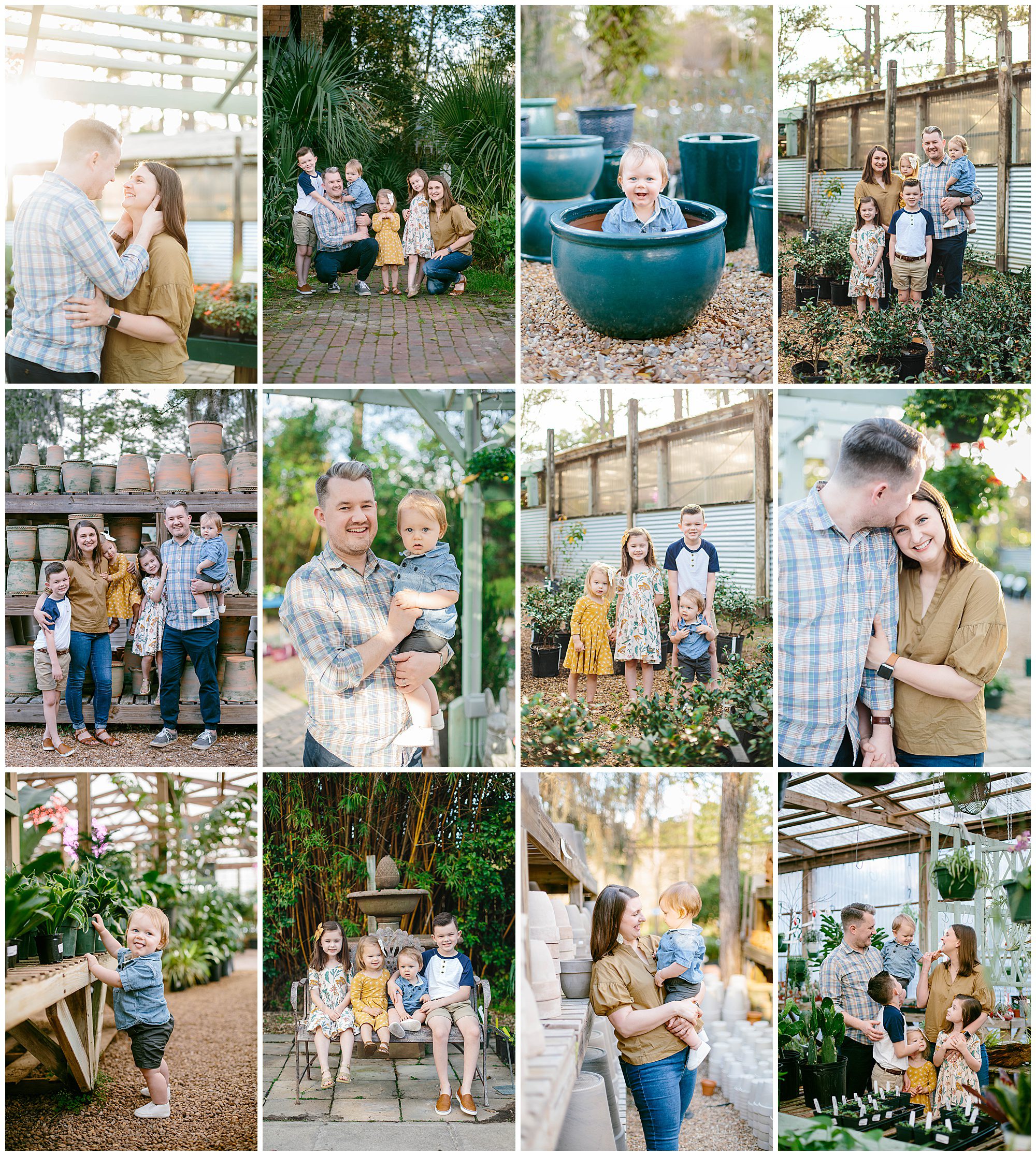 Tallahassee Nurseries family and baby best photoshoot location in Tallahassee