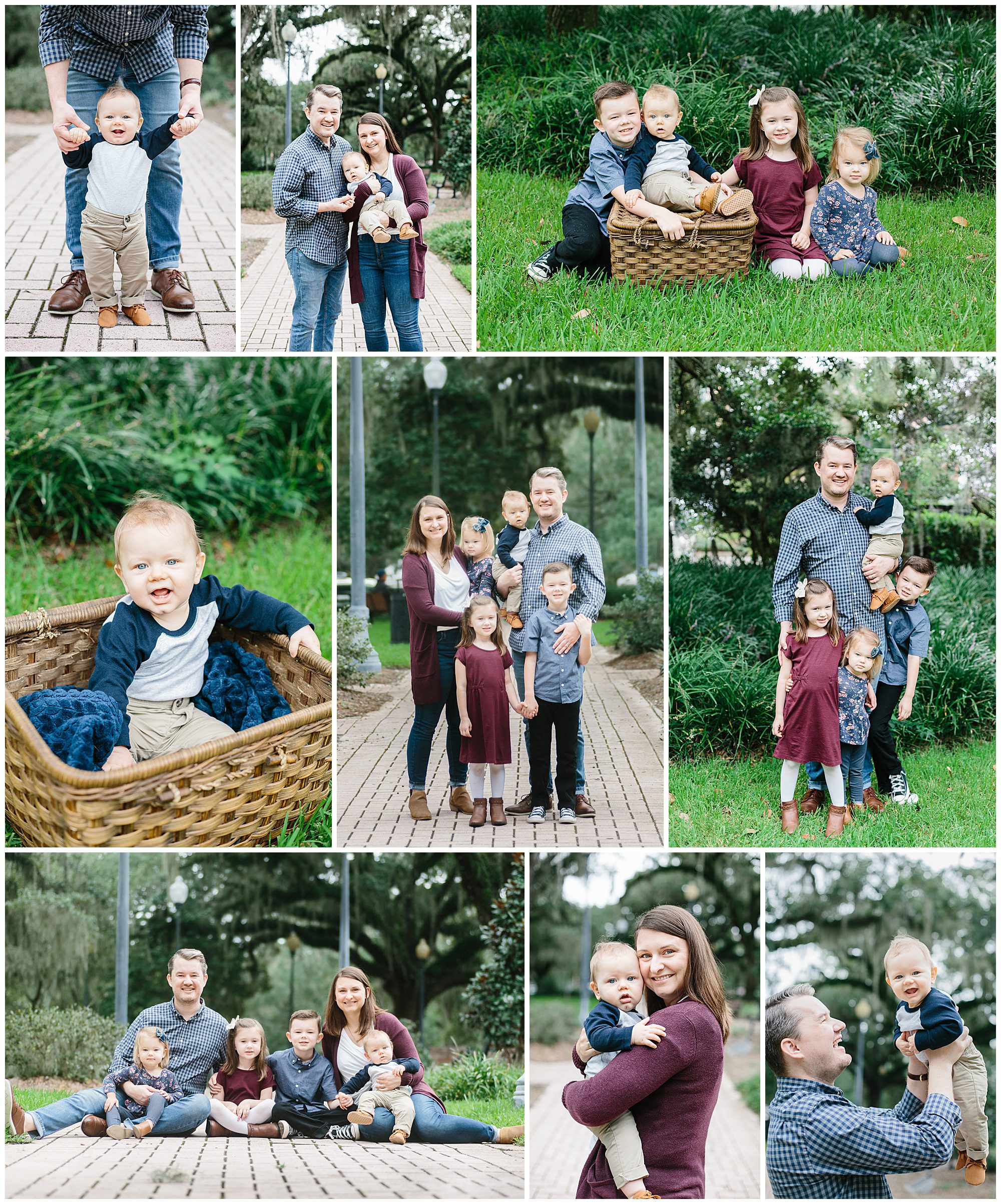 Chain of Parks family and baby best photoshoot location in Tallahassee