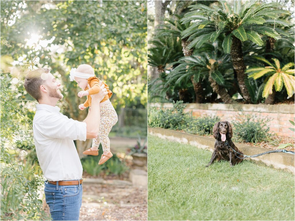 6 month baby plan session at Goodwood Museum and Gardens in Tallahassee Florida with Sarah Gray Photography