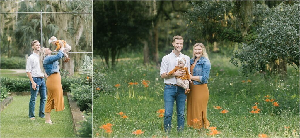 6 month baby plan session at Goodwood Museum and Gardens in Tallahassee Florida with Sarah Gray Photography