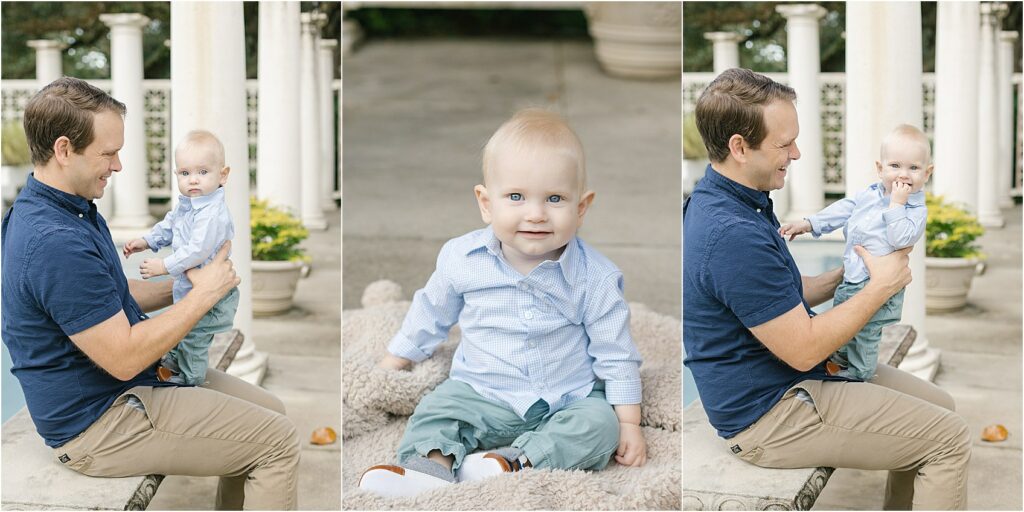8 month baby plan session at Goodwood Museum and Gardens in Tallahassee, Florida.